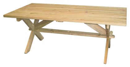 Table rectangulaire en Pin 1.9 x 1 m